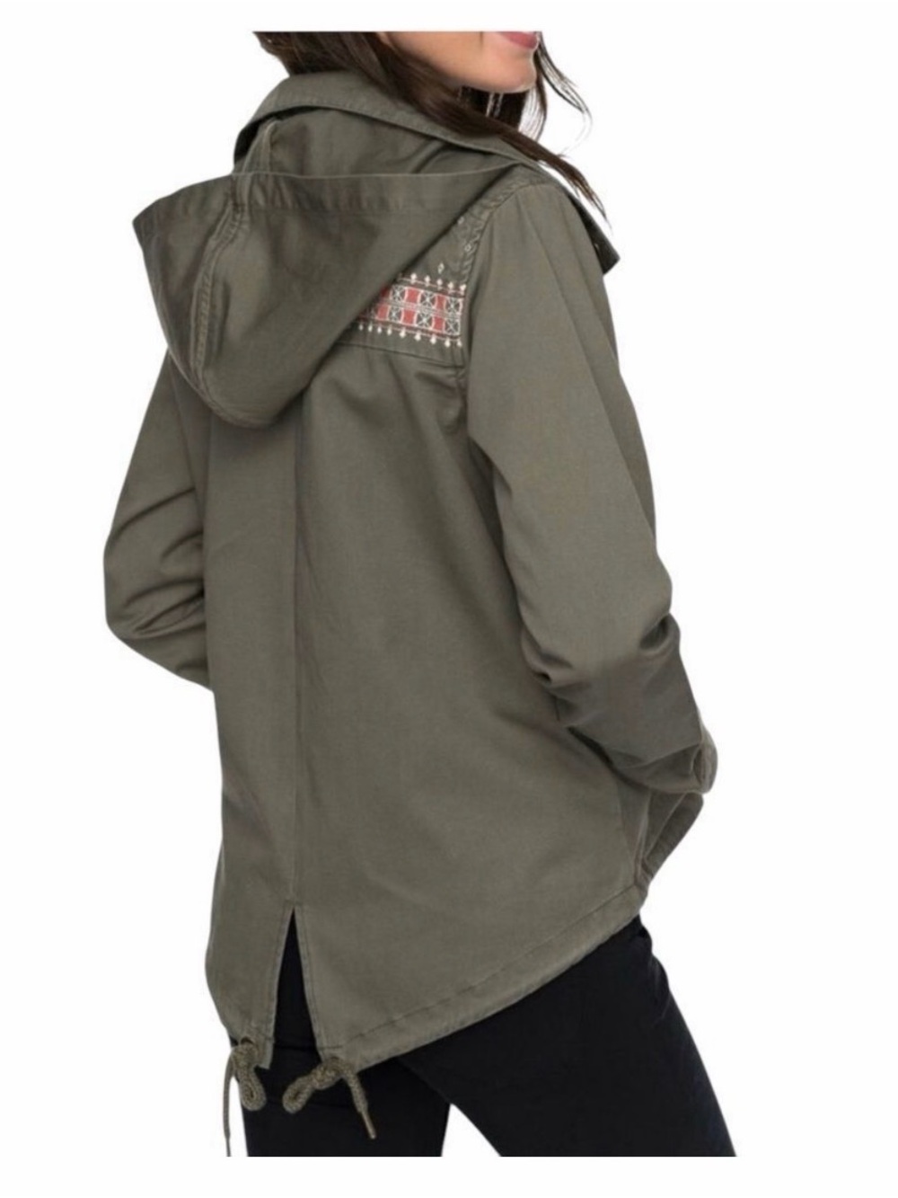 ROXY Embroidered Utility Jacket Medium - Picture 1 of 9